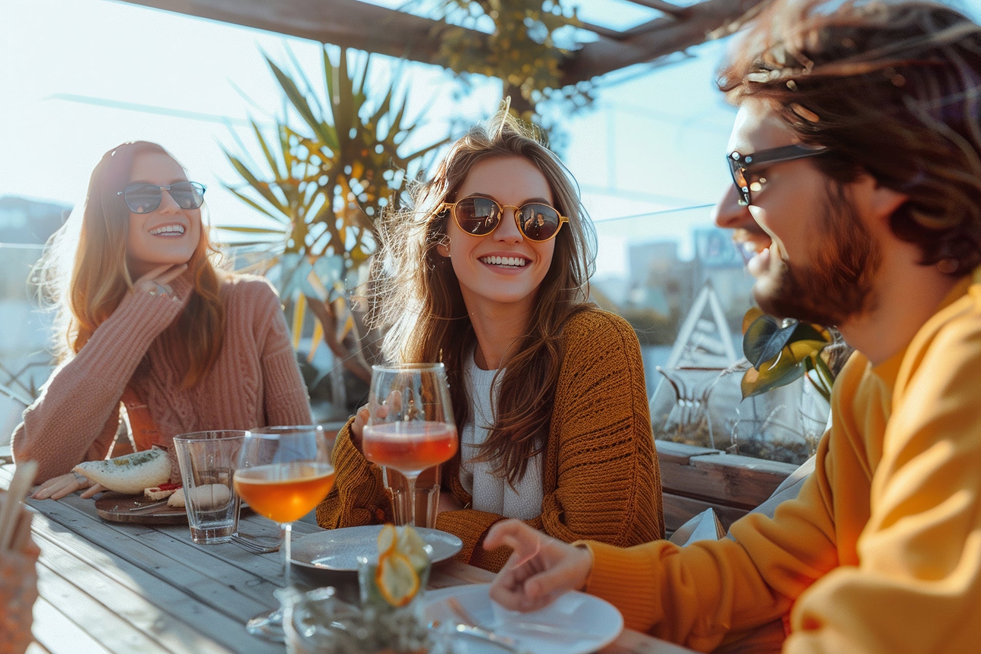 friends drinking sip & banter gin cocktails